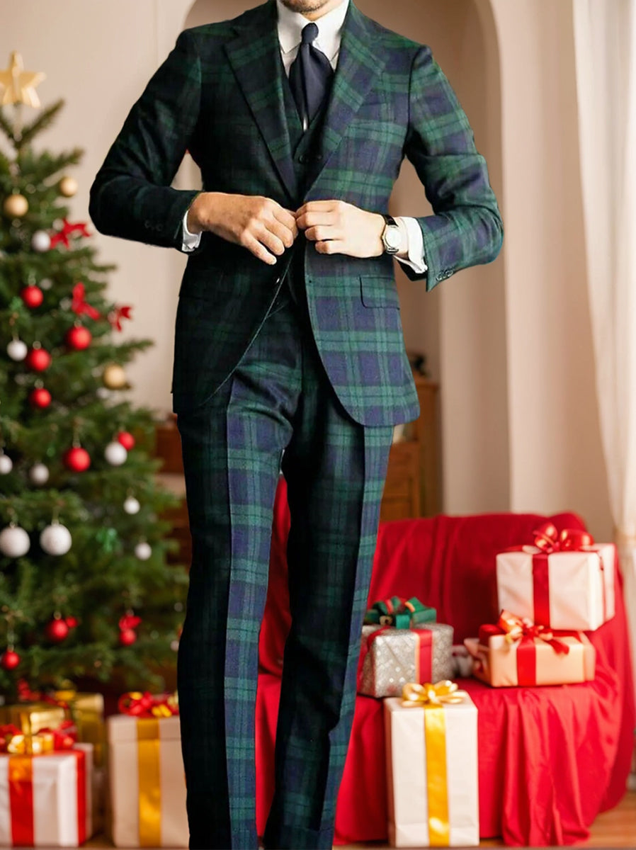 Warren | Stylish Single Breasted Two-buttons 3 Piece Suit