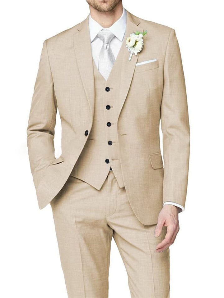 Nathan | Formal Notch Tailored One-Button Suit