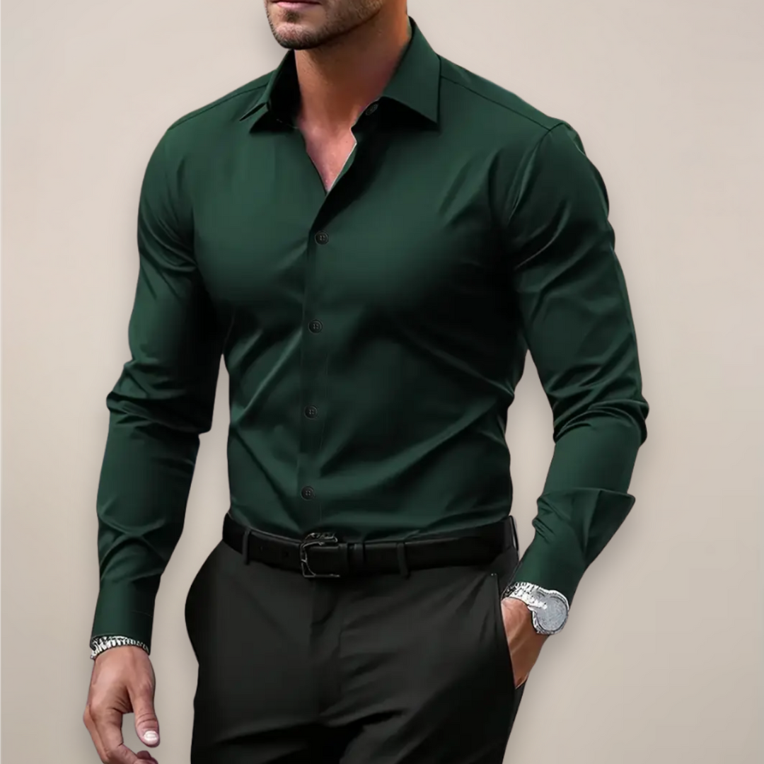 Nathan | Stylish Tailored Long Sleeve Shirt