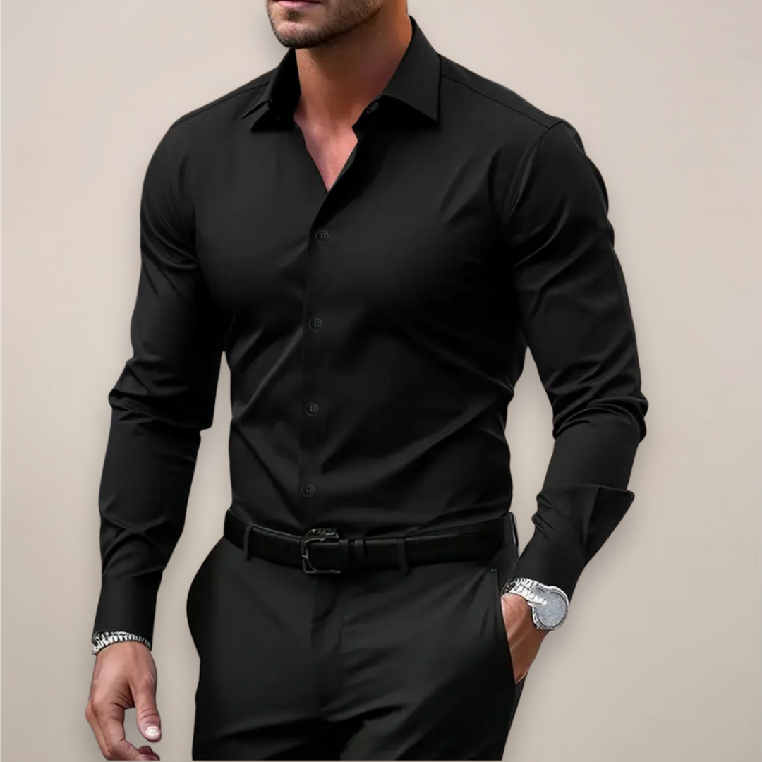 Nathan | Stylish Tailored Long Sleeve Shirt
