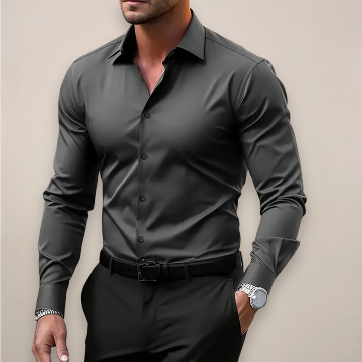 Nathan | Stylish Tailored Long Sleeve Shirt