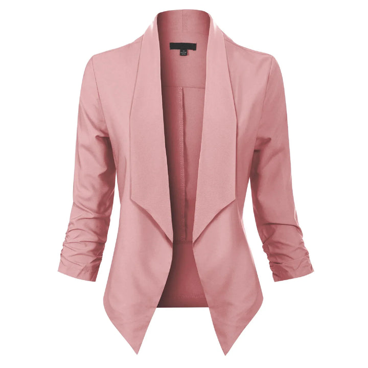 Beverly | Draped Open-Front Blazer