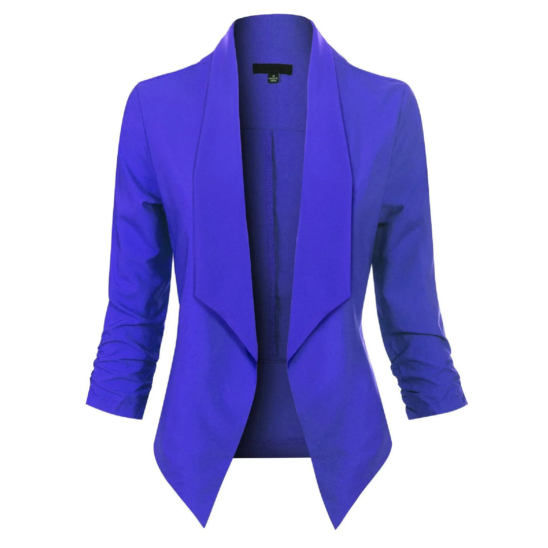 Beverly | Draped Open-Front Blazer