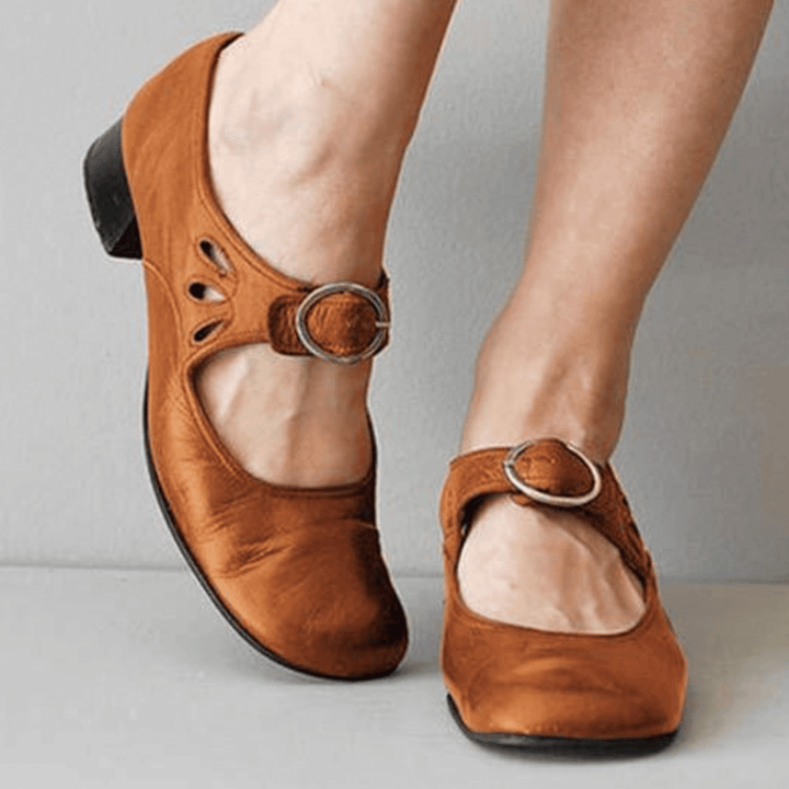 Michaela | Classic Mary Jane Strap Flats