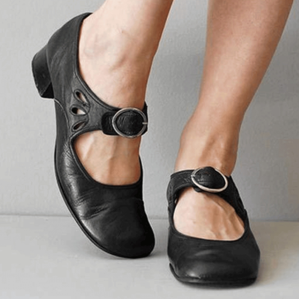 Michaela | Classic Mary Jane Strap Flats