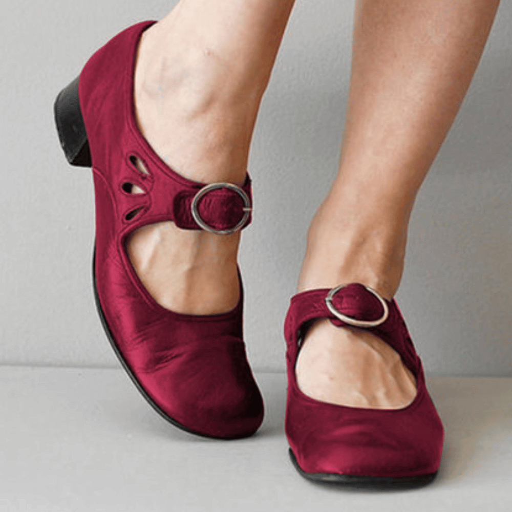 Michaela | Classic Mary Jane Strap Flats