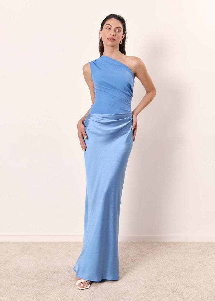 Isabella | Elegant One Sleeve Maxi Dress