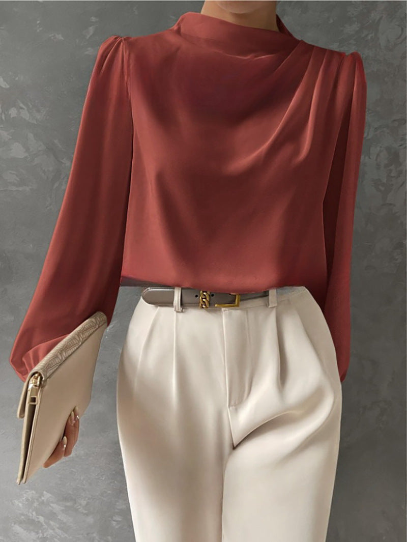 Helene | Elegant Draped Blouse