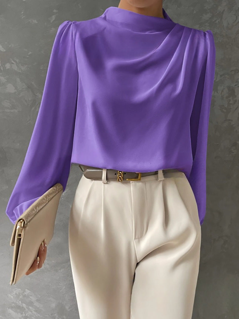 Helene | Elegant Draped Blouse
