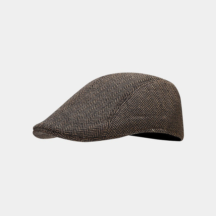 Mandy | Classic Herringbone Flat Cap