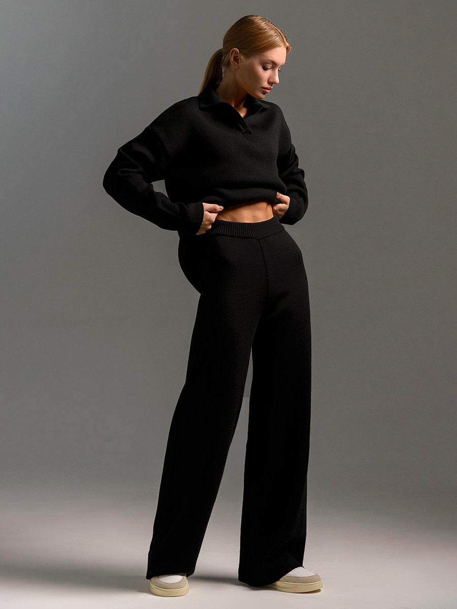 Serena | Relaxed Collared Two-Piece Set