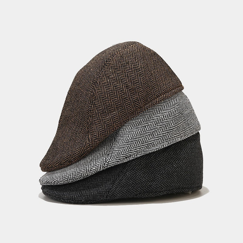 Mandy | Classic Herringbone Flat Cap