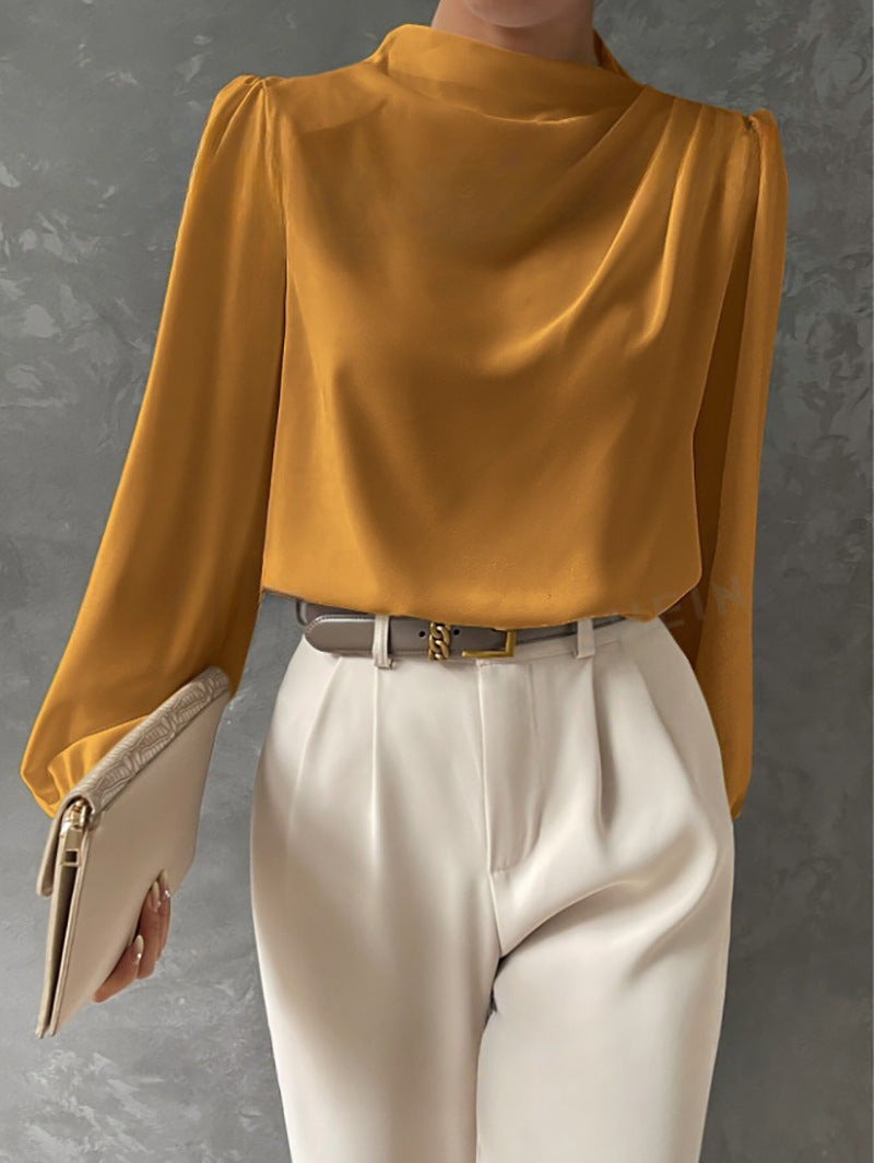 Helene | Elegant Draped Blouse