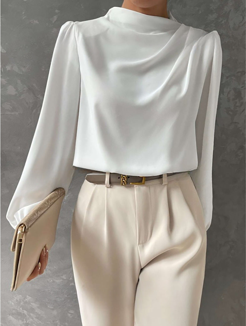 Helene | Elegant Draped Blouse