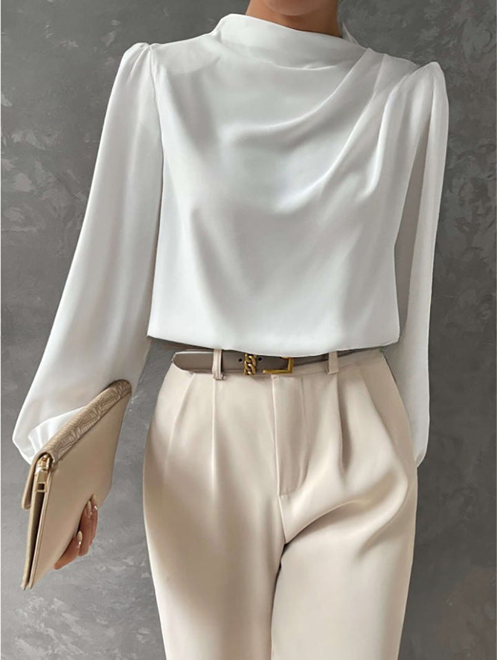 Helene | Elegant Draped Blouse