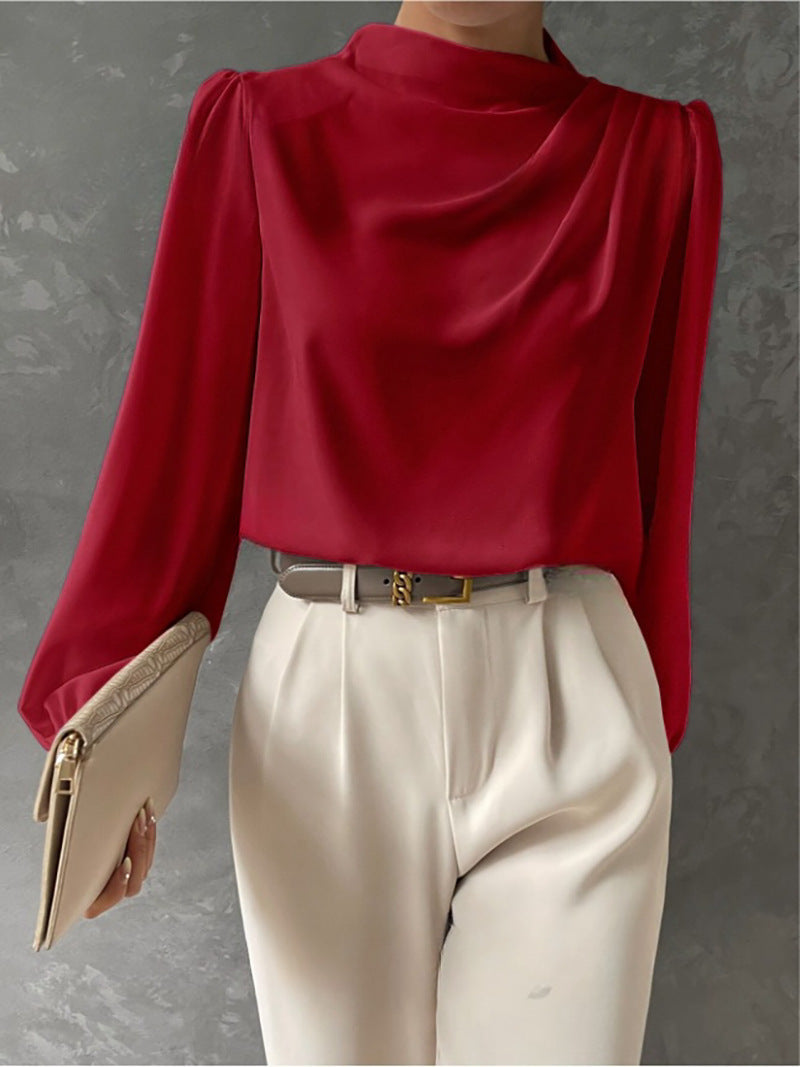 Helene | Elegant Draped Blouse