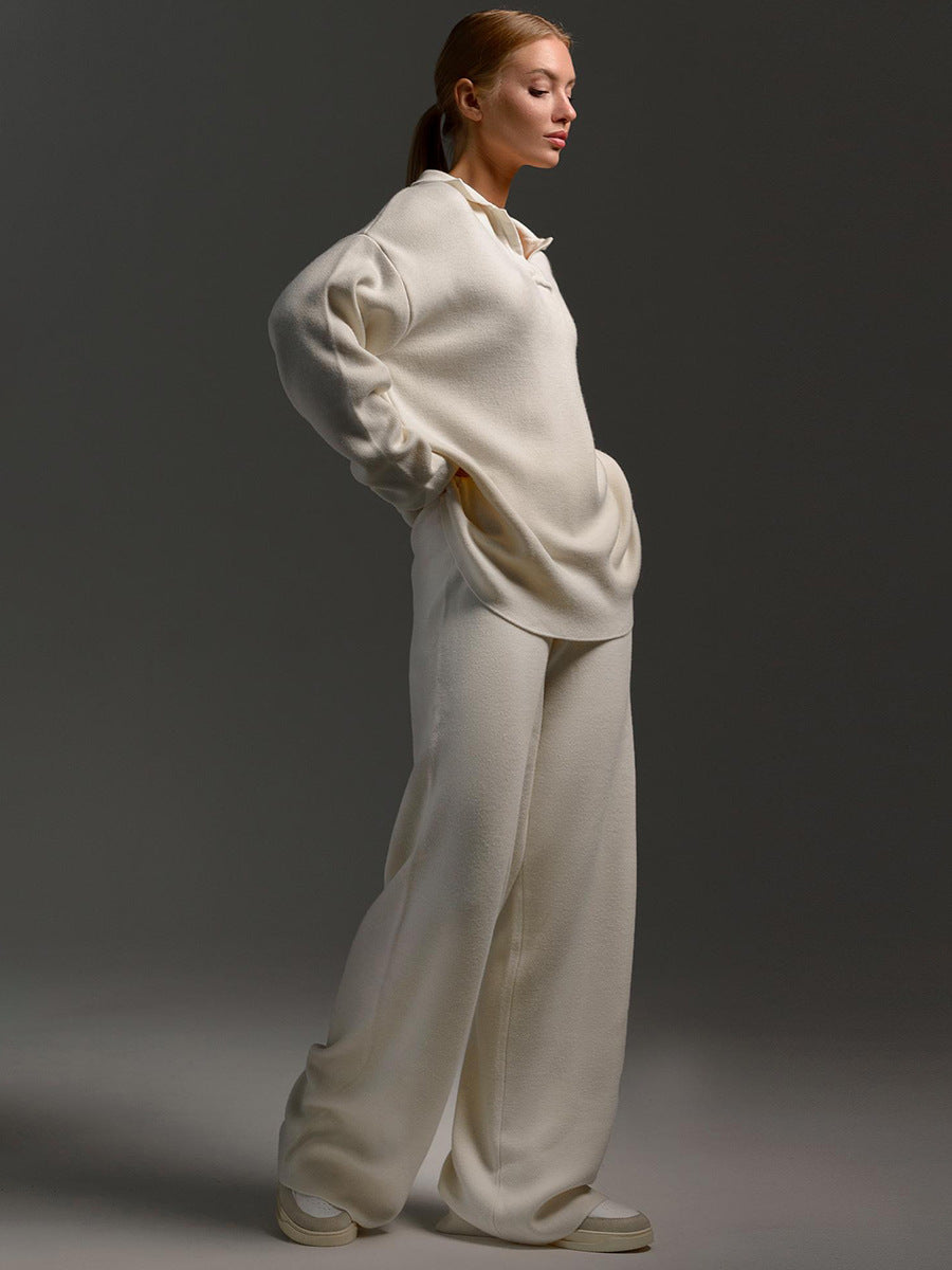 Serena | Relaxed Collared Two-Piece Set