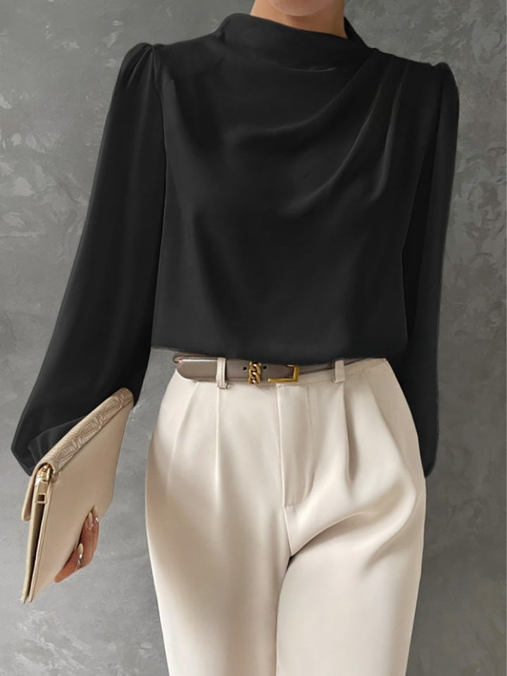 Helene | Elegant Draped Blouse