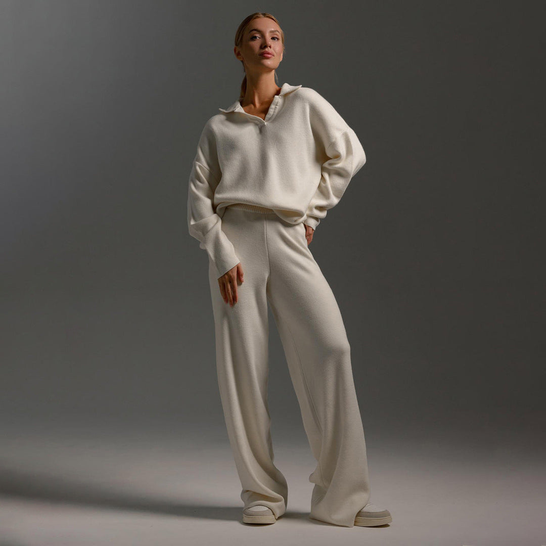 Serena | Relaxed Collared Two-Piece Set