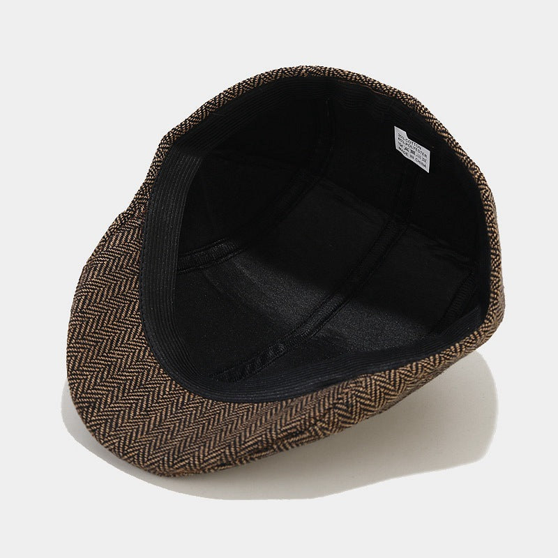 Mandy | Classic Herringbone Flat Cap