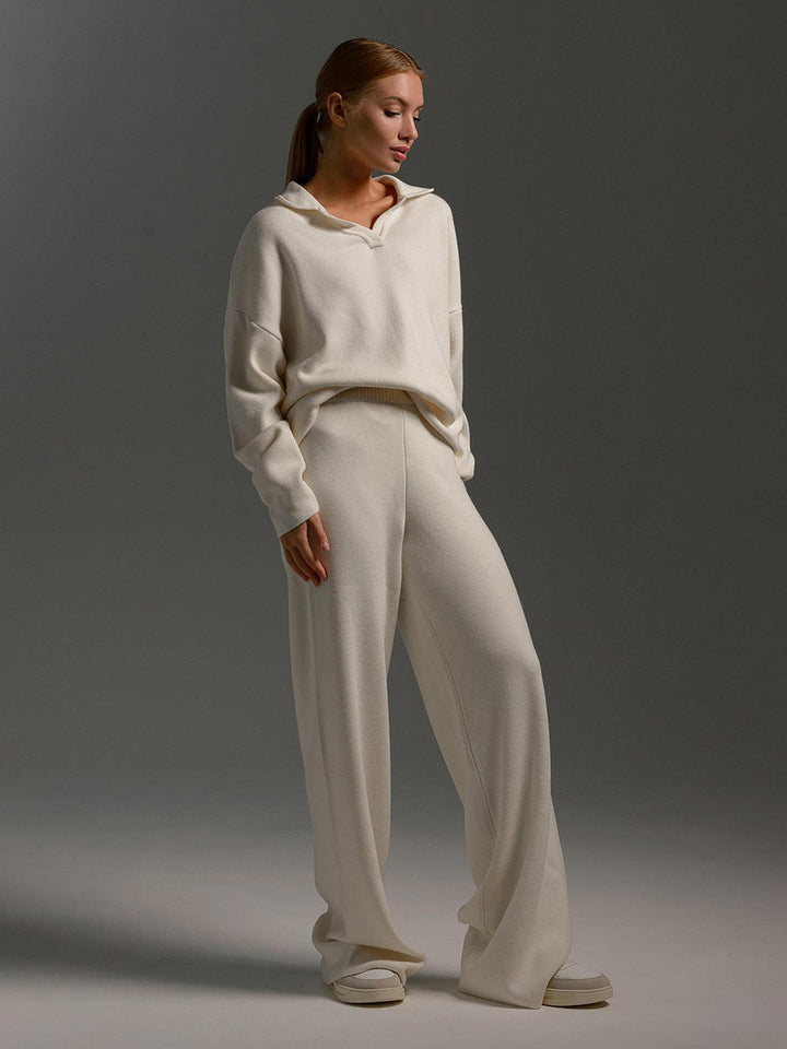 Serena | Relaxed Collared Two-Piece Set