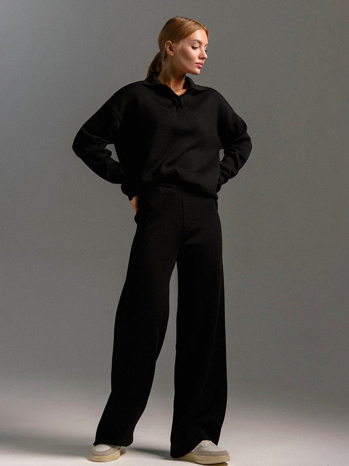 Serena | Relaxed Collared Two-Piece Set