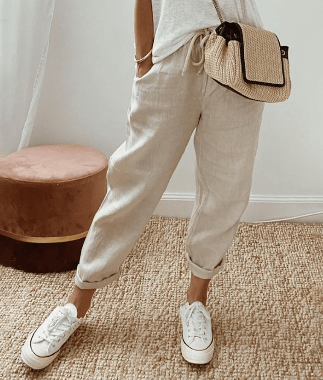Leonda | Casual Everyday Printed Lace Pants
