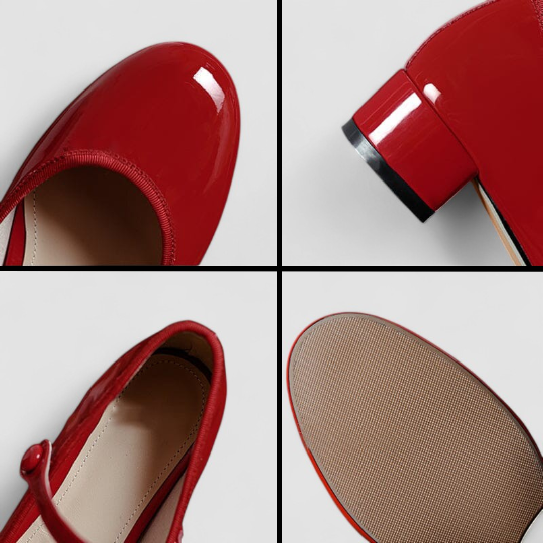 Felicia | Classic Patent Mary Jane Flats