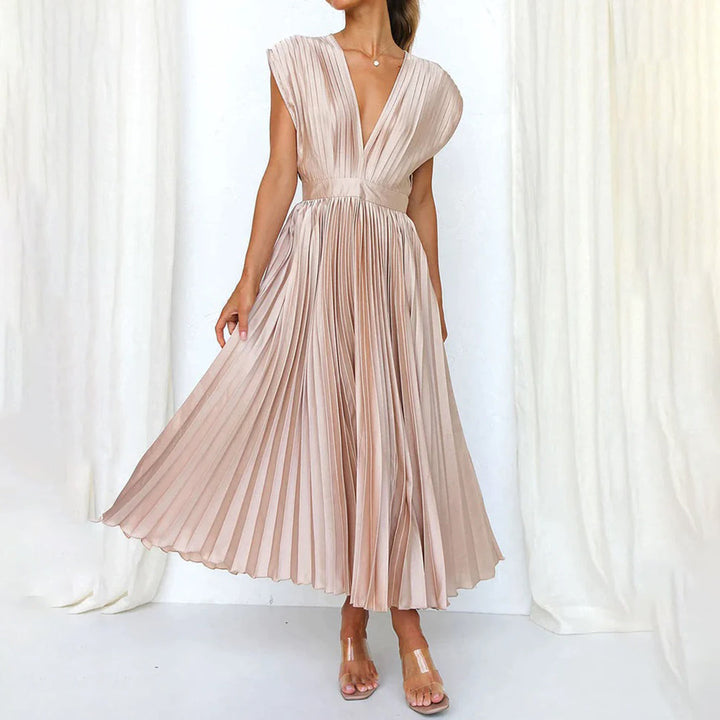 Kimberley | Stylish Sleeveless V-Neck Dress
