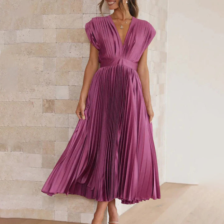 Kimberley | Stylish Sleeveless V-Neck Dress