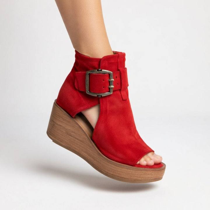 Whitney | Stylish Open Wedge Ankle Boots