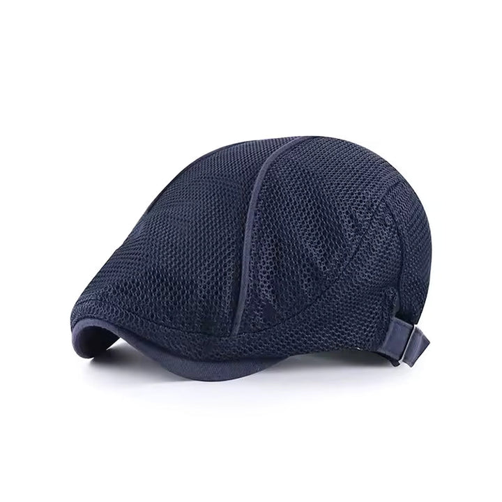 Elliot | Classic Textured Mesh Flat Cap
