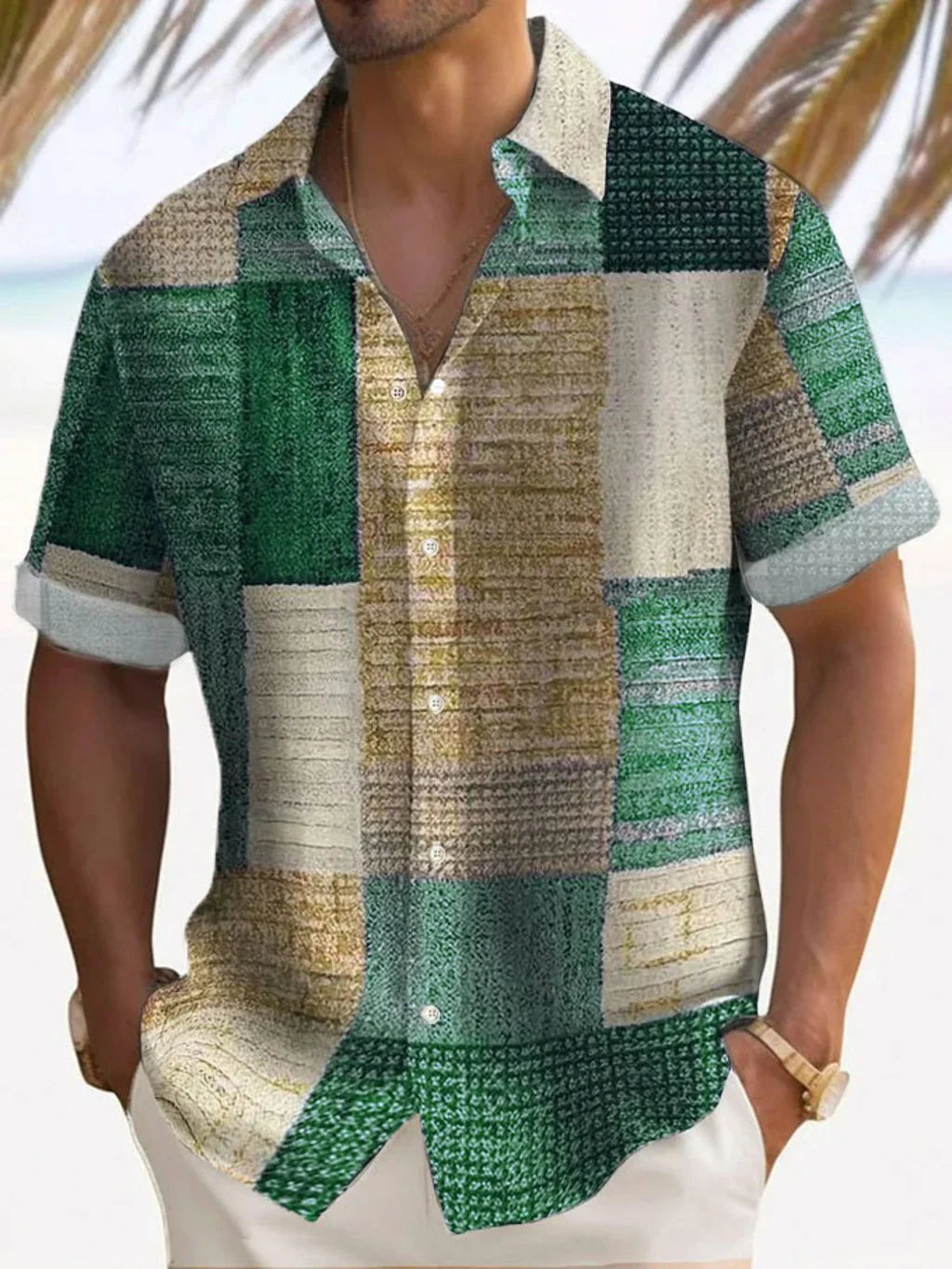 Luca | Vintage Patchwork Summer Shirt