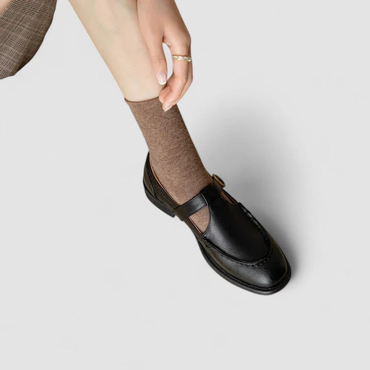 Cecelia | Classic Chunky Mary Jane Strap Shoes