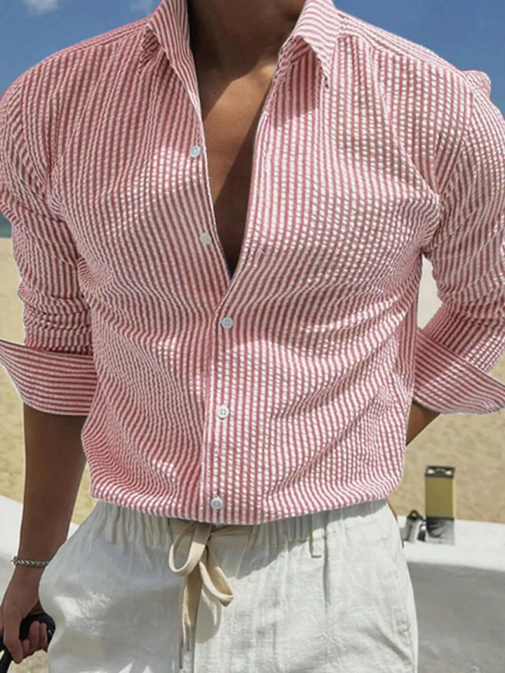 Byron | Coastal Striped Long Sleeve Shirt