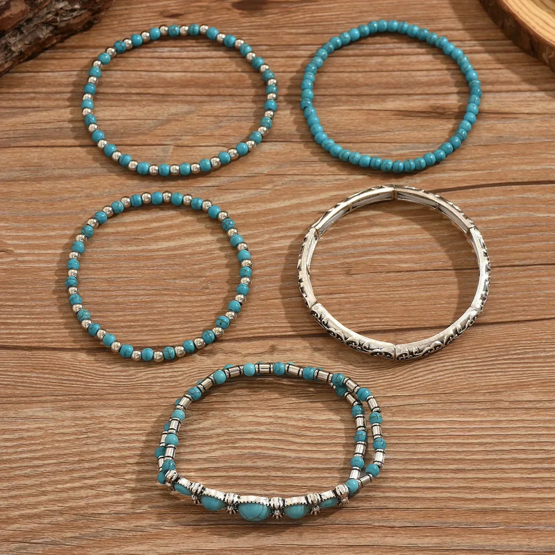 Marisol | Layered Boho Beaded Bracelet Set