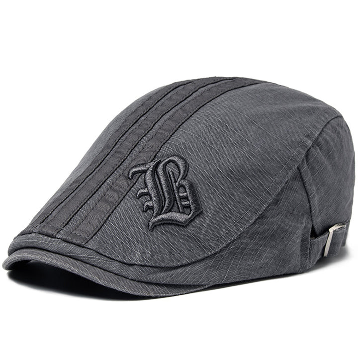 Benjamin | Embroidered Heritage Flat Cap