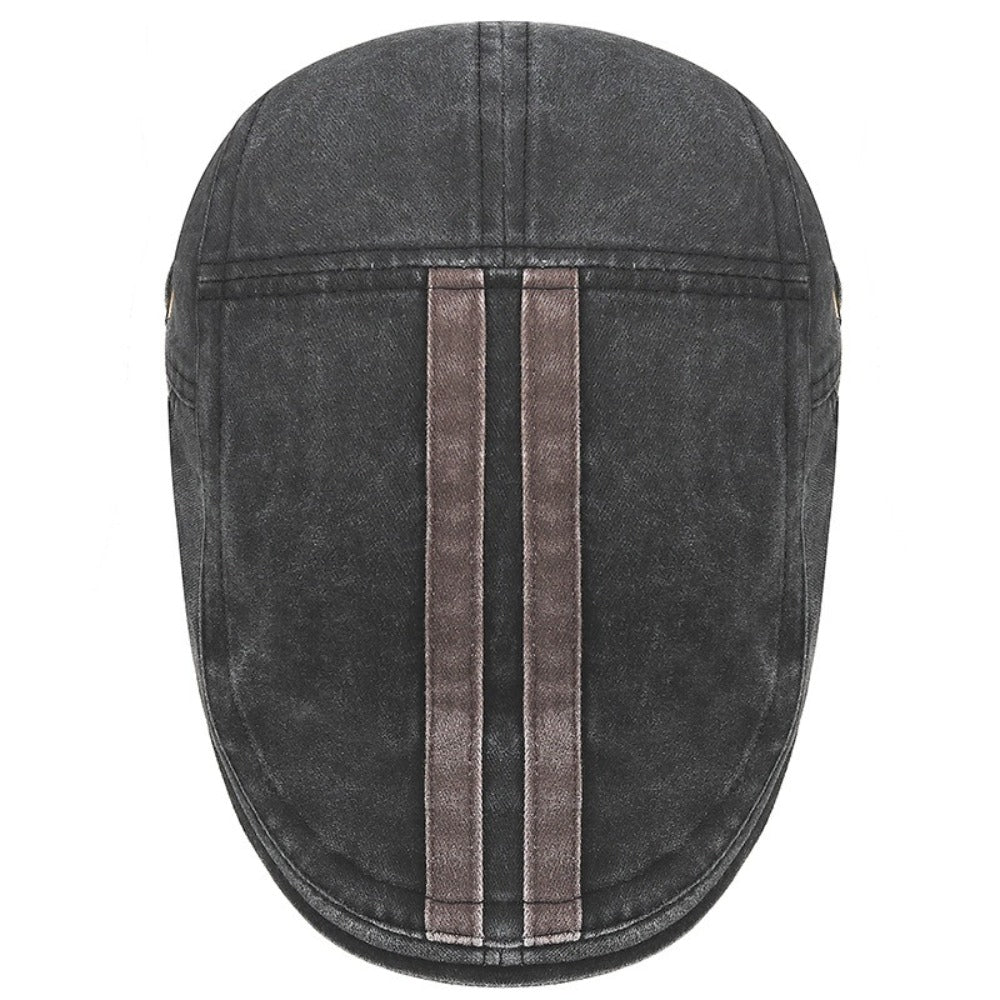 Daniel | Vintage Stripe Flat Cap
