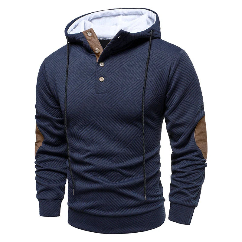 Bradley | Stylish Hooded Button Sweater