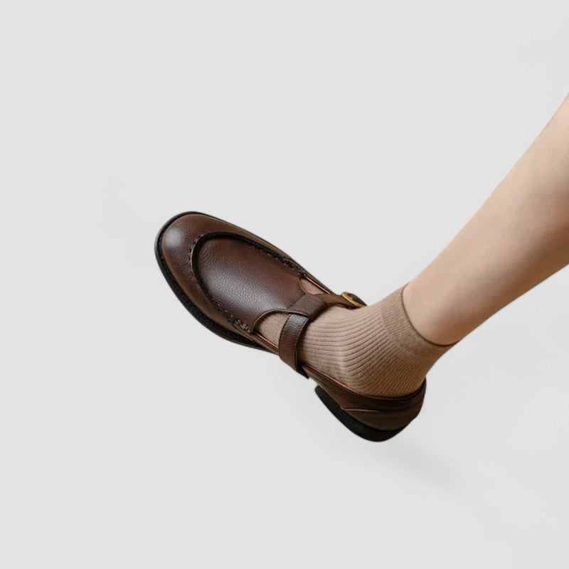 Cecelia | Classic Chunky Mary Jane Strap Shoes