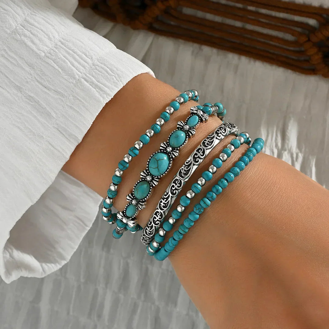 Marisol | Layered Boho Beaded Bracelet Set