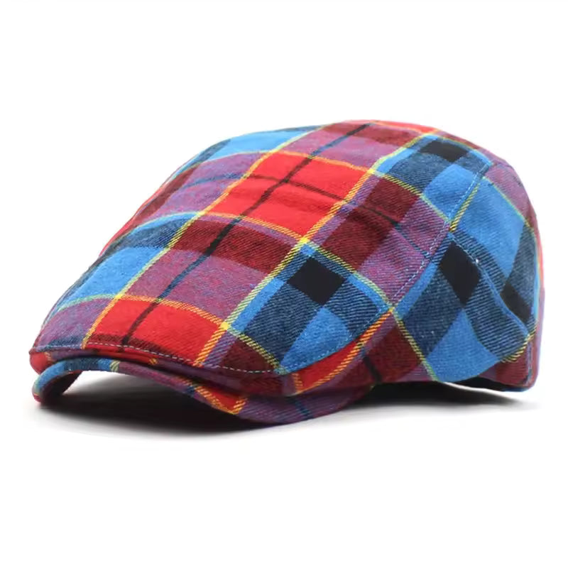 Oliver | Classic Plaid Tartan Flat Cap