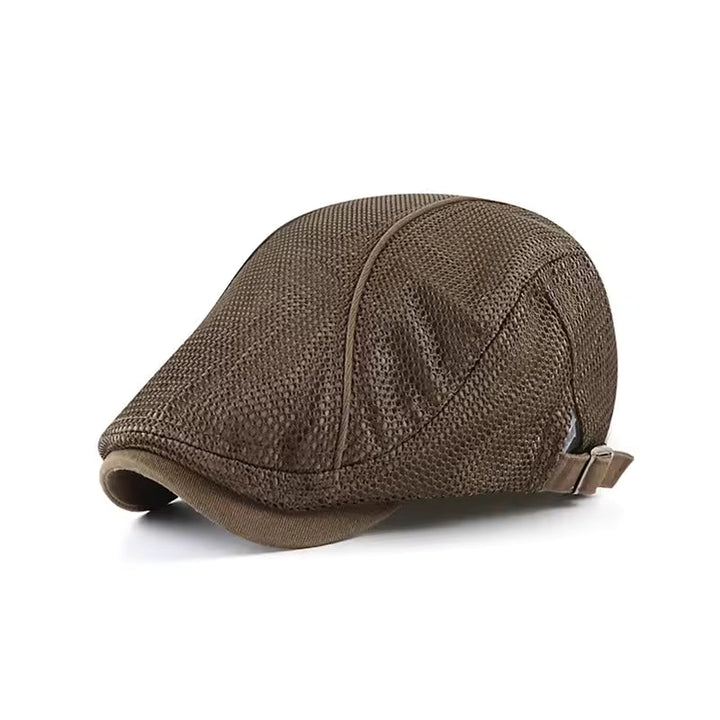 Elliot | Classic Textured Mesh Flat Cap