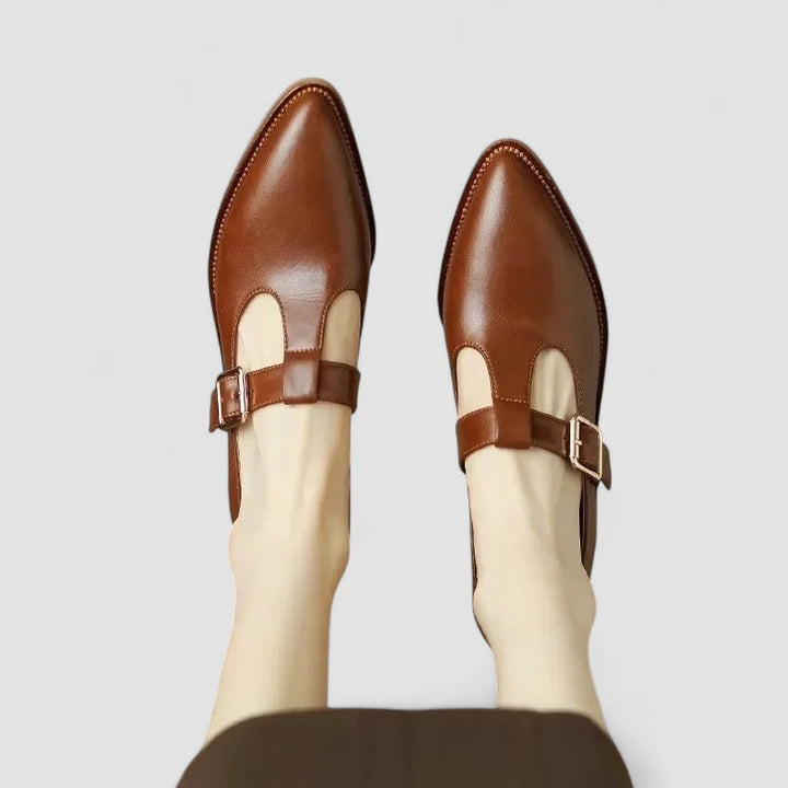 Faith | Classic Pointed T-Bar Mary Jane Shoes