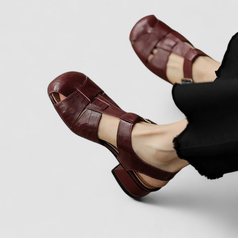 Alannah | Classic T-Bar Block Heel Sandals