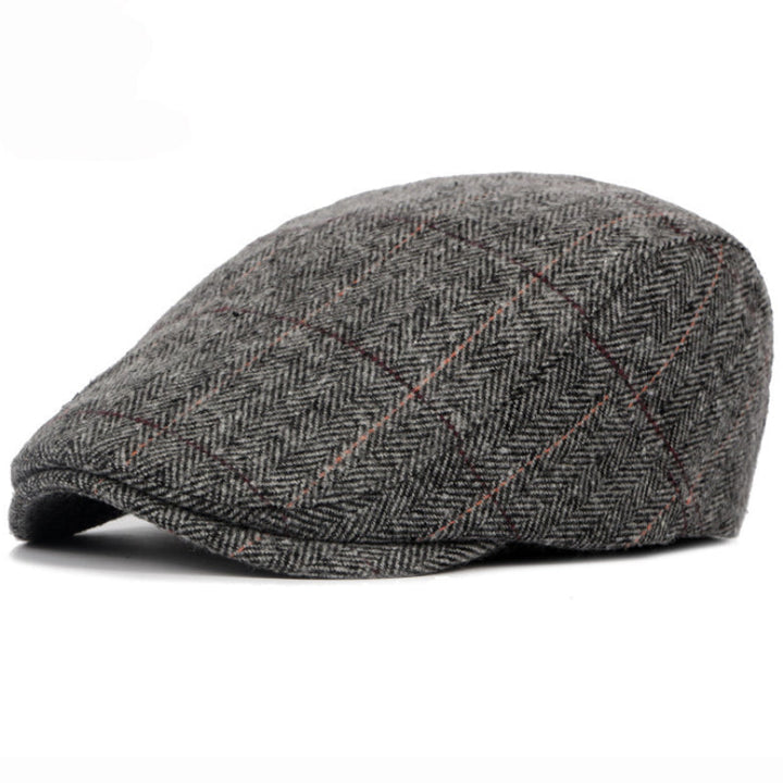 Edward | Heritage Pinstripe Stitch Flat Cap