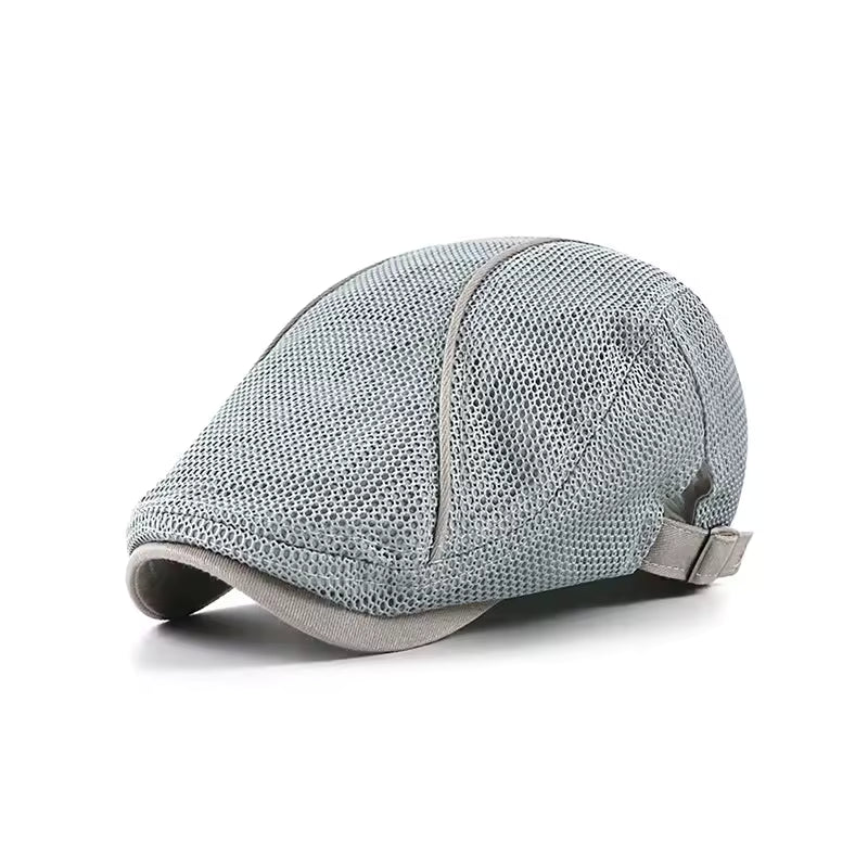 Elliot | Classic Textured Mesh Flat Cap