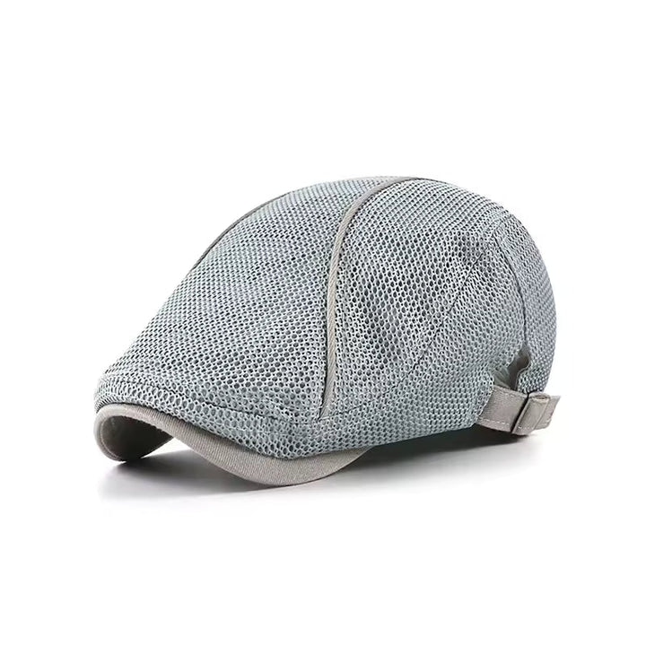 Elliot | Classic Textured Mesh Flat Cap