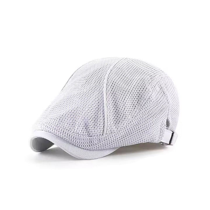 Elliot | Classic Textured Mesh Flat Cap
