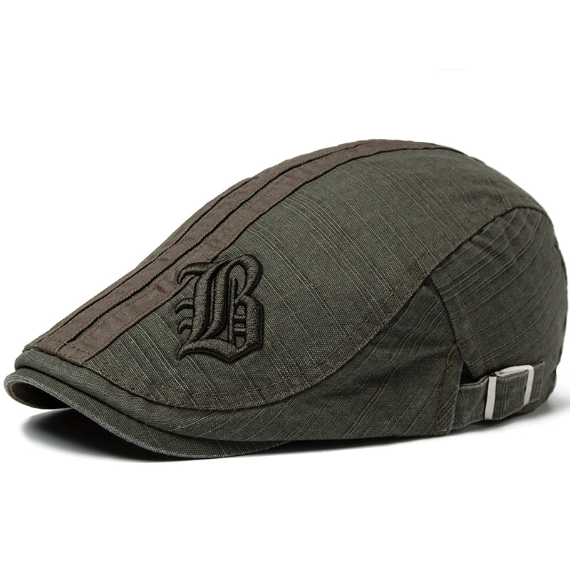 Benjamin | Embroidered Heritage Flat Cap